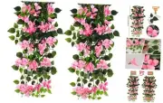 Artificial Hanging Flowers Bougainvillea, UV Resistant Fake Plastic Faux