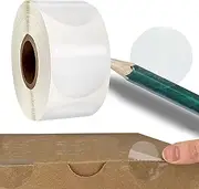 Clear Package Seals Stickers, Envelope Sealer for Mailing 1 Inch Round Circl Wafer Seal Labels 1000 PCS Self Adhesive Transparent Tab Seal Labels Stickers for Package Envelope Mail Box and Gift