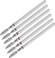 Precision Nail Care Kit 6pc Cuticle Drill Bit Set Nail Sanding Bands Nail Polishers Nail Tech Supplies Steel Drill Bits