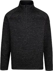 [TRESPASS] Mens Corsham Marl Half Zip Fleece Top