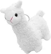 Mobestech Cute Alpaca Plush Keychain Pendant Adorable Cartoon Design for Keys Bags Handbags Unique Plush Accessory with Distinctive Look present for Animal Lovers and Holiday Cheer
