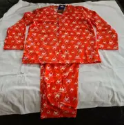 Sydney Swans AFL AF9083SS W21 Mens 2 Piece Red Flannel Pyjama Set Size XL New