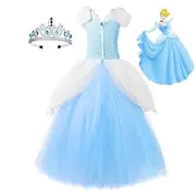 Beauty and the Beast Snow White and the Seven Dwarfs Snow White Cinderella Belle Dress Flower Girl Dress Tulle Dresses Girls' Movie Cosplay Cosplay Children's