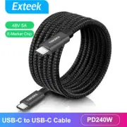 240W USB C Type C Fast Charging Cable PD 3.1 For MacBook Samsung Huawei