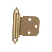 BPR7629CZ | Face Frame Cabinet Hinge | Variable Overlay Flat Champagne Bronze
