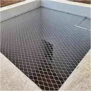 SXEVZOO 304 Stainless Steel Anti-Fall Rope Net, 5cm/1.5mm Flexible X-Type Stair Safety Protection Mesh, for Garden, Poultry, Playground, Farm(0.8x7m)