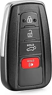 Smart Key Fob Replacement Fits for Toyota RAV4 Highlande 2019 2020 2021 2022 2023 Proximity Keyless Entry Remote Start Control 314.3 Mhz P/N:8990H-0R030 8990H-0E020 FCC:HYQ14FBC 4 Button