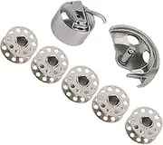Hook, Bobbin Case, Bobbins Set for Household Sewing Machine, Includes 1 Hook, 1 Case, 5, with Qualitative Materials, Exquisite Workmanship, Simple