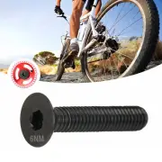 (Black) Headset Stem Top Cap Fixing Bolt M6x30mm Bike Stem Bolt Screw HG