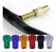 2x Pump Bicycle Convert Presta to Schrader Bike Valve Adapter - Aluminum