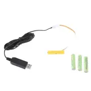 Battery Power Adapter Cable USB to 1.5Vx4 LR03 Battery Eliminators for LED