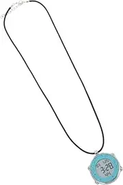 [Generic] Sports Pocket Watch Silver Neck Strap Watch Necklace Watch Digital Man Pendant Pocket Watch Stopwatch Stand Survival Watch Digital Pendant Watch Men Chains Stainless