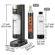 Portable Soda Maker Machine 1L, Non-Electric, Eco-Friendly Sparkling Water