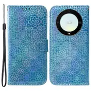 For Honor Magic 5 Lite 5g / X40 5g/x9a 5g Pu Leather Wallet Cover Dazzling Flower Pattern Flip Stand Phone Case