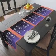 Red Table Runner - Trump 2025 Back in Action, Christmas,Holidays