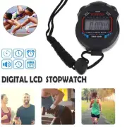 Digital Stopwatch Waterproof Handheld Chronometer LCD Display for Sports Coaches