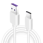 1.5M 5A Usb Type C Super Fast Charging Cable For Huawei P30 Pro / Mate 20 P20 P10 White Cables & Adapters