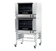 Turbofan E27M2/2 - Full Size Tray Manual Electric Convection Ovens Double Stacked