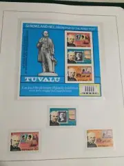 TUVALU Scott# 122-124a ** MNH Sir Rowland Hill 1979