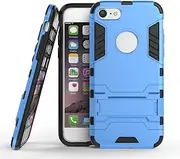 Case for Apple iPhone 7 / iPhone 8 (4.7 inch) 2 in 1 Shockproof with Kickstand Feature Hybrid Dual Layer Armor Defender Protective Cover (Blue)