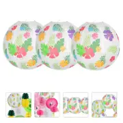 6 Pcs Luau Party Lanterns Decorations Pineapple Paper Festival Pool