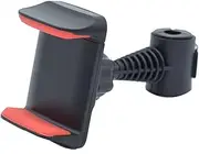 Car Phone Holder Universal Car Back Seat Headrest Phone Mount Holder Stand Bracket Hook Car Headrest Clip Mount(Black red)