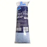 SMARTLINK 3PCS 600g Heavy Duty Mop Head Refill – 100% Cotton Blue - Commercial Floor Cleaner