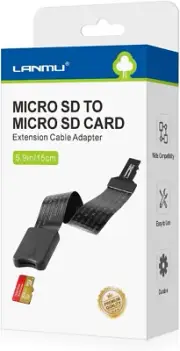 LANMU Micro SD to Micro SD Card Extension Cable Adapter Compatible with Ender
