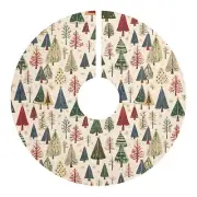 Whimsical Christmas Tree Skirt - Festive Holiday Decor - Unique Christmas Skirt