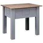 Nightstand Bedside Cabinet Side Table Bedroom Grey Pine Panama Range vidaXL