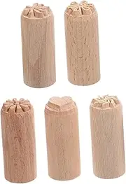STOBOK 2cm Wooden Stamp Wooden Stamps Clay Stamps Flower Decor Stamps for Card Making Wooden Ceramic Stamps Ceramic Clay DIY Pottery Printing Blocks Pottery Decorative Stamp Round Tool