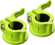 MAXRICH -T Barbell Clamp 1 inch Multiple Sizes & Adjustable Weight Clips for Barbell Quick Release Barbell Clips|Barbell Collar Bar Locks for Weight Lifting (Green)