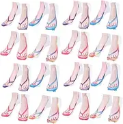 [WRITWAA] 4sets Polyester Socks Fashion Casual Ankle Socks Creative Patterns 4pairs*4