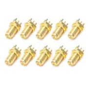 10pcs End for Launch PCB Mount Mount SMA Female Straight RF Connector Adapt