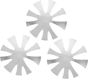 HONMEET Nail Shape Trimmer Set 3pcs French Manicure Steel Plates Nail Art Line Template for Salons Personal Use