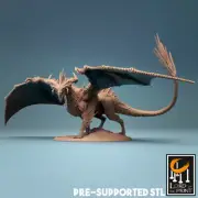 ADULT BLACK DRAGON - D&D Role Playing War Gaming Proxy Lord of the Print
