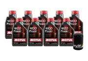 9L Motul 4100 POWER 15W50 Wix XP Filter Engine Motor Oil Change Kit API SL/CF