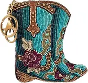 [MARY FRANCES] Beaded Coin Purse-Key Fobs, Multi