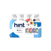 Hint Flavored Water Infused with Fruit Essence White 4-Flavor, 16 fl oz 12 PK