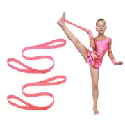 2 Pack 3.3ft Stretch Strap with Loops Cheerleading Stunt Yoga Strap, Fuchsia