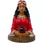Gitana 10" Gypsy Psychic Fortune Teller Red Dress Resin Figure