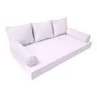 |SLIPCOVER ONLY|S3 Daybed Mattress Bolster Backrest Covers Piped Trim Full AD107