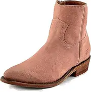[FRYE] Women's Billy Inside Zip Bootie Western Boot, Cognac, 7 M US