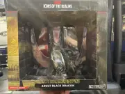 D&D: Icons of The Realms Premium Figure: Adult Black Dragon | WizKids Figure