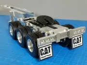New Aluminum Tamiya 1/14 R/C Semi Truck 3 Axles Dolly Trailer 5th wheel Coupler