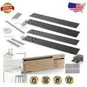 4-Pack of 16" L Shelf Brackets - Strong Wall-Mounted Support for DIY Shelving