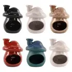 Ceramic Incense Burner Incense Cone Holder Warmer Aroma Ornament Censer for