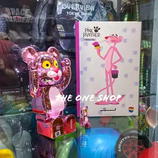 TheOneShop BE@RBRICK Pink Panther 電鍍 粉紅豹 頑皮豹 電鍍頑皮豹 400% 100%