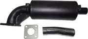 Muffler & Exhaust pipe W/Gasket COMPATIBLE WITH Kubota 15262-12110, 66711-54110