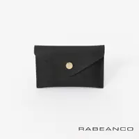 在飛比找ETMall東森購物網優惠-【RABEANCO】真皮多功能卡片零錢包(黑)